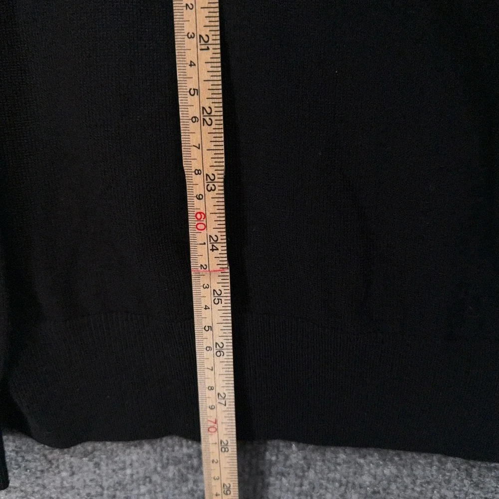Banana Republic Sweater Mens Medium Black1/4 Zip Extra Fine Merino Wool